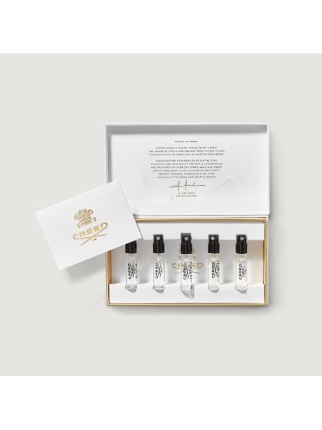 CREED  KIT MEN 5 SAMPLES AVENTUS,SILVER M,GREEN I,ORIGINAL V,IMPERIAL