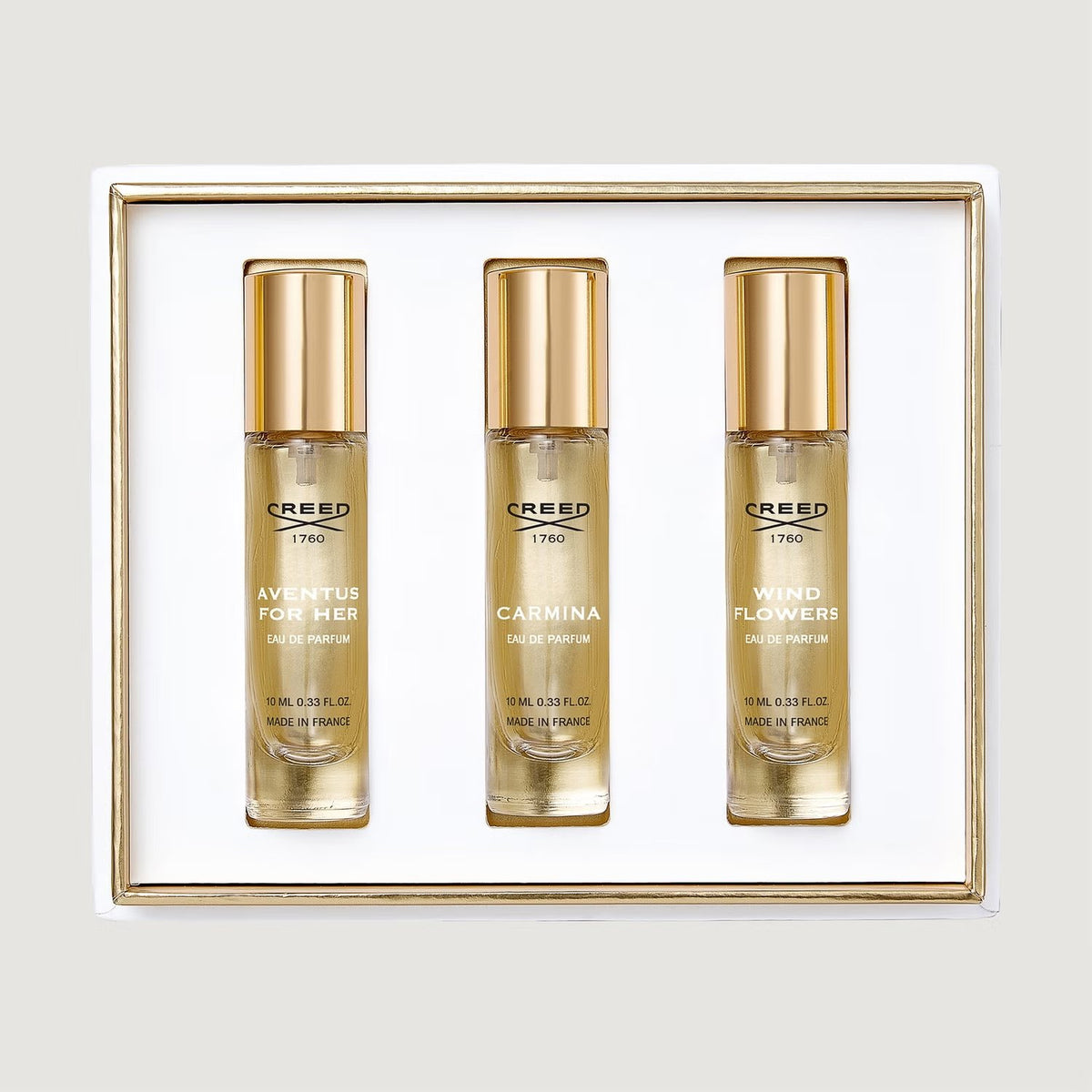 CREED AVENTUS HER+CARMINA+WIND FLOWERS EDP 3X10ML SET