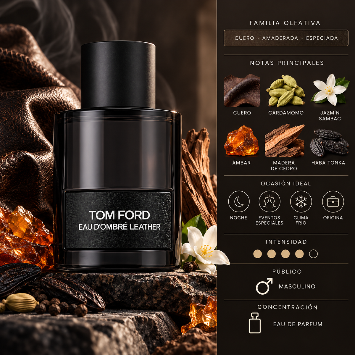 TOM FORD EAU D OMBRE LEATHER MEN EDT 100ML
